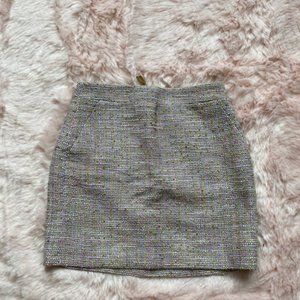 NWT J Crew multi-color tweed skirt - 00